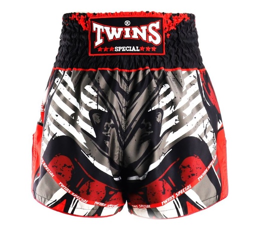 Twins Muay Thai Shorts Demon, Schwarz-Rot
