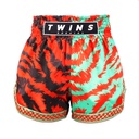 Twins Muay Thai Shorts Jungle, Rot-Grün