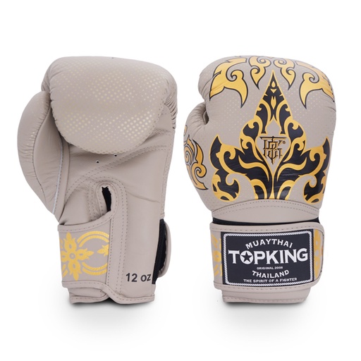 Top King Boxing Gloves Kanok, Beige