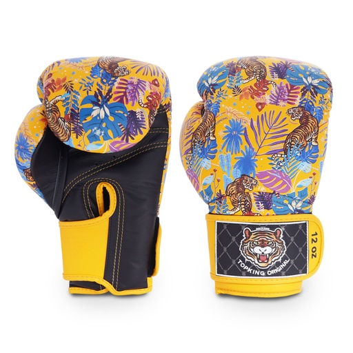 Top King Boxing Gloves Wild Tiger, Yellow