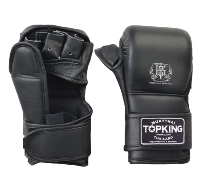 Top King MMA Sparring Gloves Combat, Black