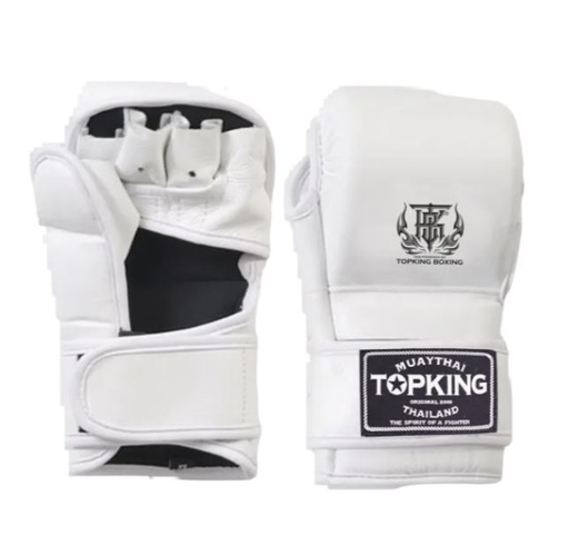 Top King MMA Sparring Handschuhe Combat, Weiß