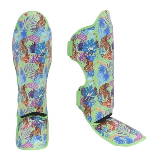 Top King Shin Guards Wild Tiger, Green