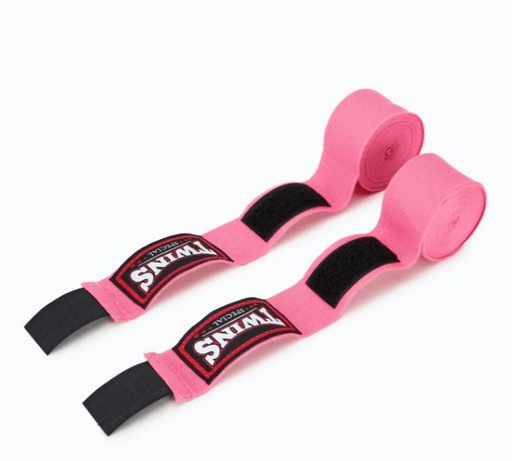 [CH6-P-3] Twins Hand Wraps CH6 3m Semi-Elastic, Pink