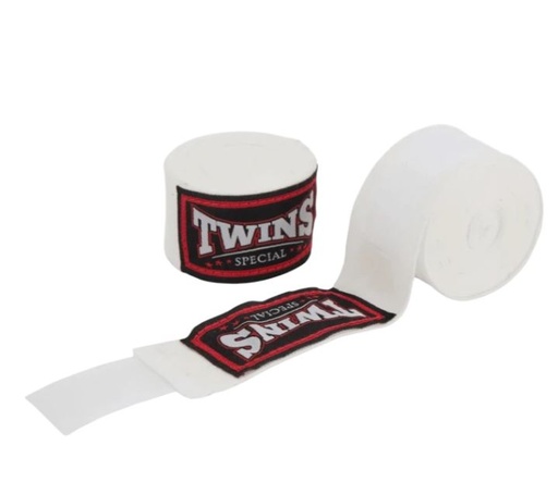 [CH6-W-3] Twins Hand Wraps CH6 3m Semi-Elastic, White