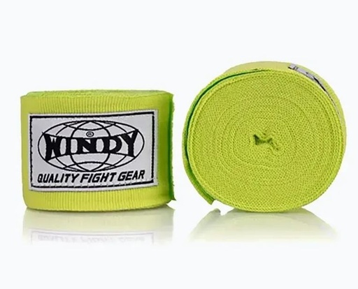 [WBB-GR-4-5] Windy Boxbandagen 4,5m Halbelastisch, Grün