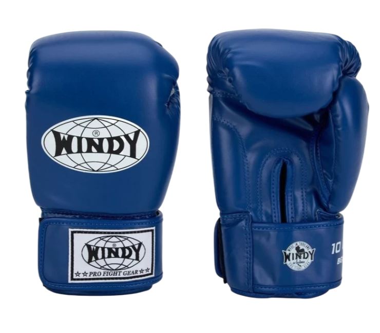 Windy Boxing Gloves Classic Synthetic Leather, Blue