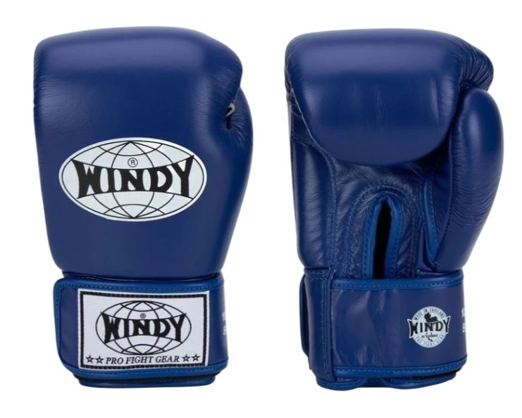Windy Boxing Gloves Classic Leather, Blue