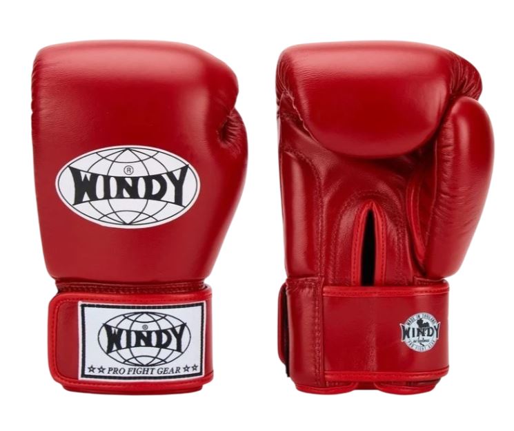 Windy Boxhandschuhe Classic Leder, Rot