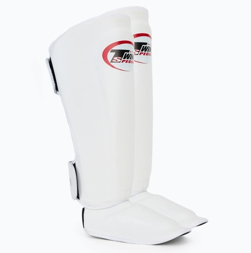 Twins Shin Guards SGL12 Leather, White