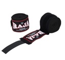 Raja Boxbandagen 4,5m Halbelastisch, Schwarz