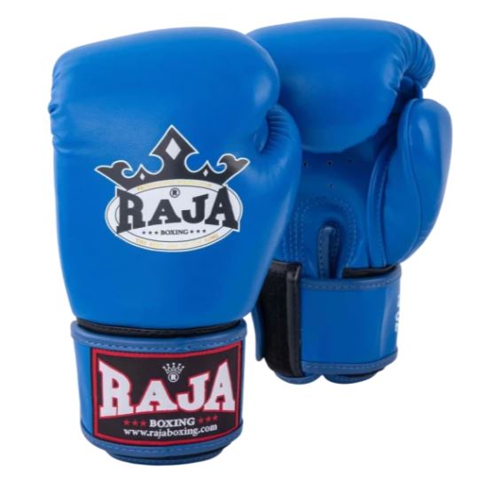 Raja Boxing Gloves Standard Synthetic Leather, Blue