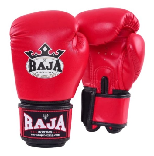Raja Boxing Gloves Standard Synthetic Leather, Red