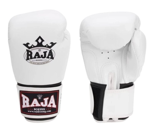 Raja Boxhandschuhe Standard Kunstleder, Weiß