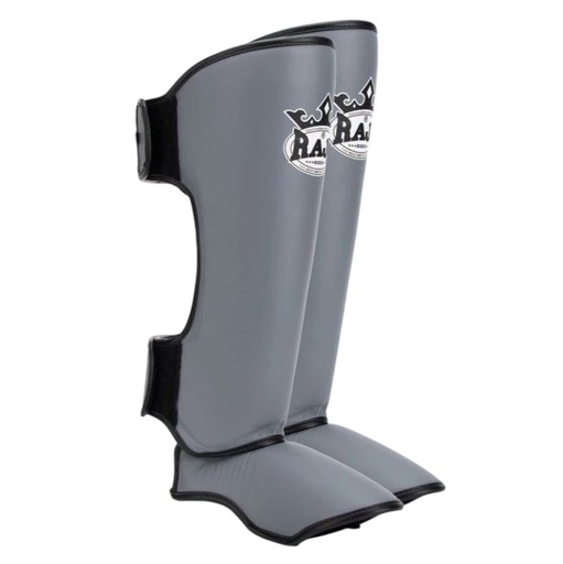 Raja Shin Guards Leather, Gray