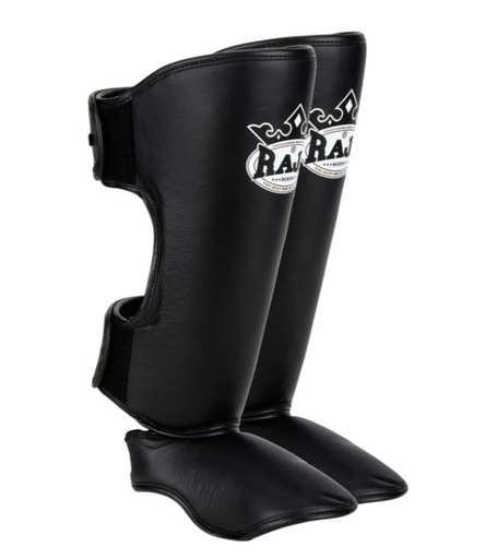 Raja Shin Guards Leather, Black