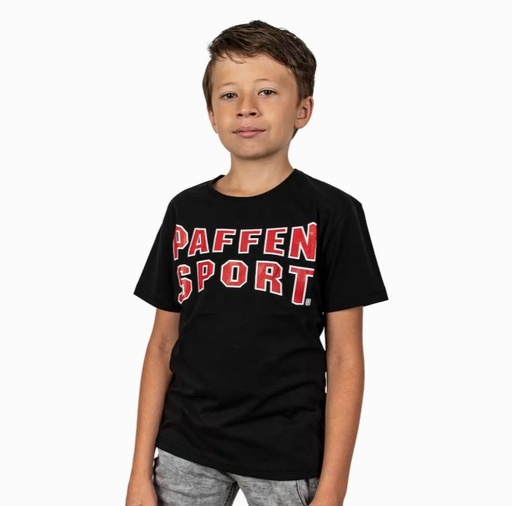Paffen Sport T-Shirt Logo Basic Kids, Schwarz