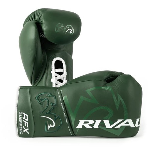 Rival Boxing Gloves RFX-Guerrero Pro Fight SF-H with Laces, Green