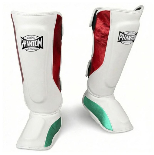 Phantom Shin Guards Mexico, Silver-Red-Green