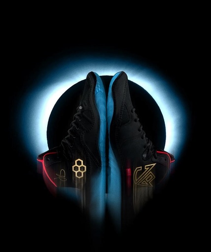 Rudis Wrestling Shoes JB1 Black Bird, Black-Blue