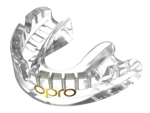 [892194005-TR] Opro Mundschutz Gold für Zahnspangen, Transparent