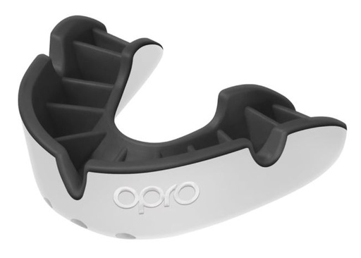 [892270704-W-S] Opro Mundschutz Silver, Weiß-Schwarz