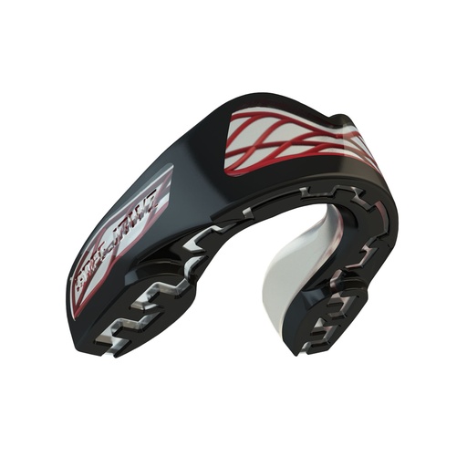 [SJNITROBLACKA-S-R] Safejawz Mouthguard Nitro Series, Black-Red