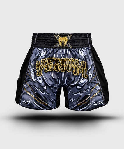 Venum Muay Thai Shorts Wolf Atak, Schwarz-Grau