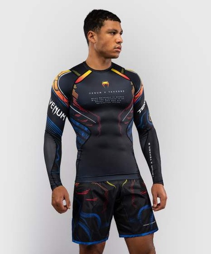 Venum Rash Guard Tekken 8 Yoshimitsu, Schwarz-Orange