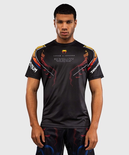 Venum T-Shirt Dry Tech Tekken 8 Yoshimitsu, Schwarz-Orange