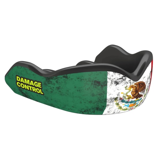 [DC-HI-10009-SR-GR-W-R] Damage Control Mundschutz High Impact Mexican Flag, Grün-Weiß-Rot