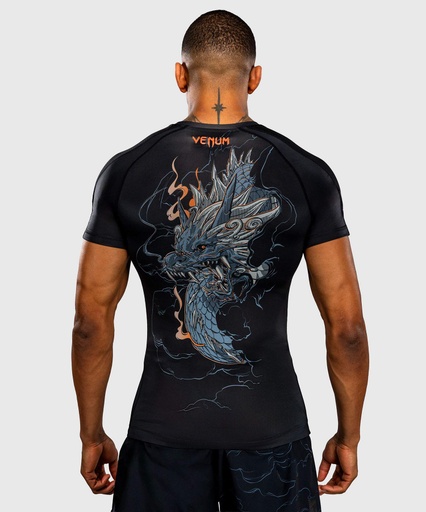 Venum Rash Guard Thunder Dragon, Schwarz-Kupfer