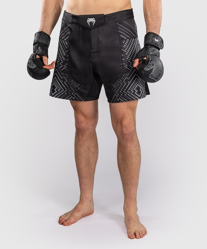 Venum Fight Shorts Midnight Fury, Black-Silver