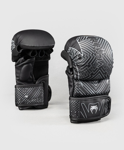 Venum MMA Sparring Handschuhe Midnight Fury, Schwarz-Silber