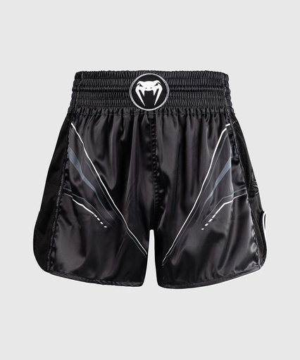 Venum Muay Thai Shorts Streamline, Schwarz-Weiss