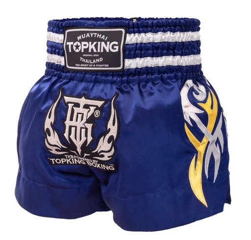 Top King Muay Thai Shorts TKTBS-269, Blau