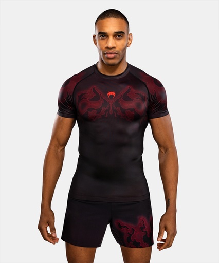 Venum Rash Guard Spectre, Schwarz-Rot