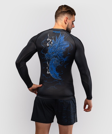 Venum Rash Guard Thunder Dragon, Schwarz-Blau