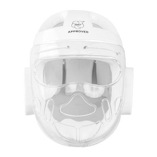 Smai Head Guard Karate WKF with Visor, White