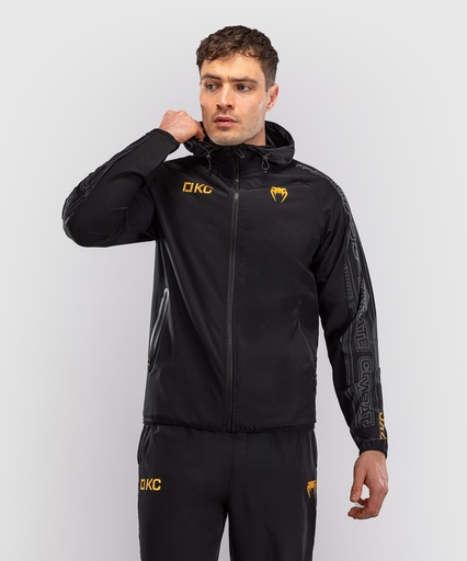 Venum Zip Hoodie Combat, Schwarz-Grau