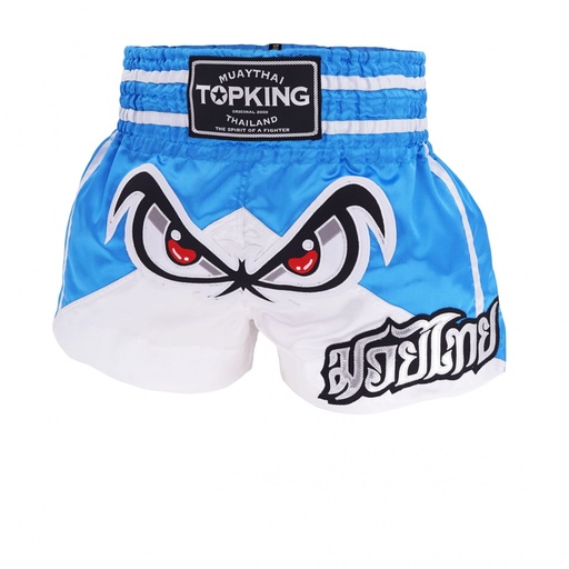 Top King Muay Thai Shorts TKTBS-243, Blue-White