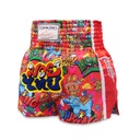 Top King Muay Thai Shorts X Puck, Rot