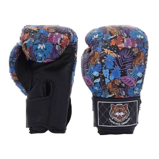 Top King Boxhandschuhe Wild Tiger, Schwarz