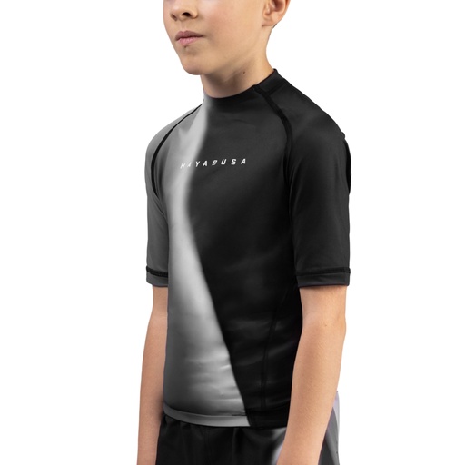 Hayabusa Rash Guard Apex Nova Kids, Black-White