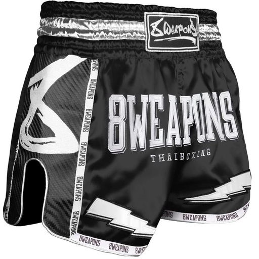 8Weapons Muay Thai Shorts Carbon Black Night 2.0