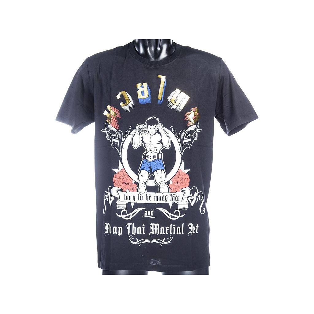 Born To Be Muay Thai T-Shirt MT 8001, Baumwolle