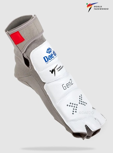 Daedo E-Fußschutz Gen2 Taekwondo WT, Weiß