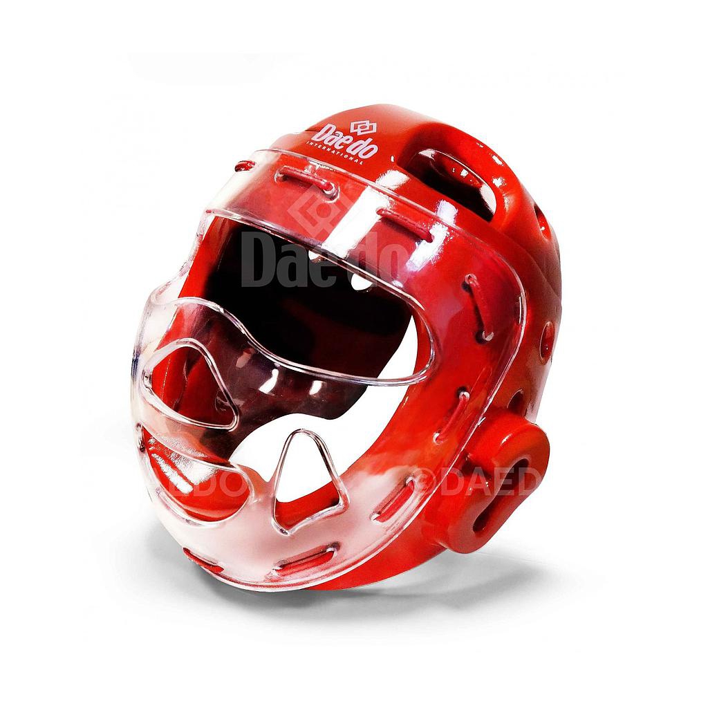 Daedo E-Kopfschutz mit Visier, rot