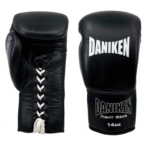 Daniken Boxing Gloves Striker Sparring Laces, Black