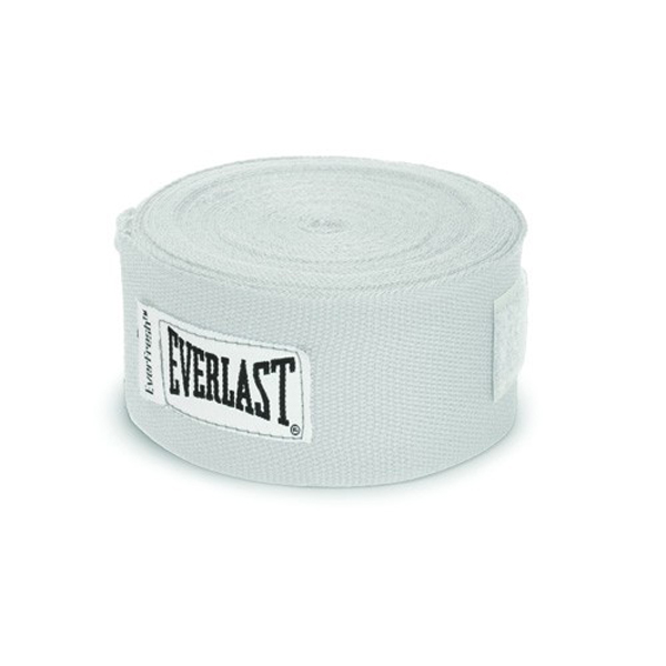 Everlast Hand Wraps 4.5m Semi-Elastic, White